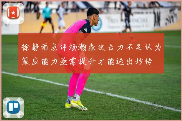 徐静雨点评杨瀚森攻击力不足认为策应能力亟需提升才能送出妙传